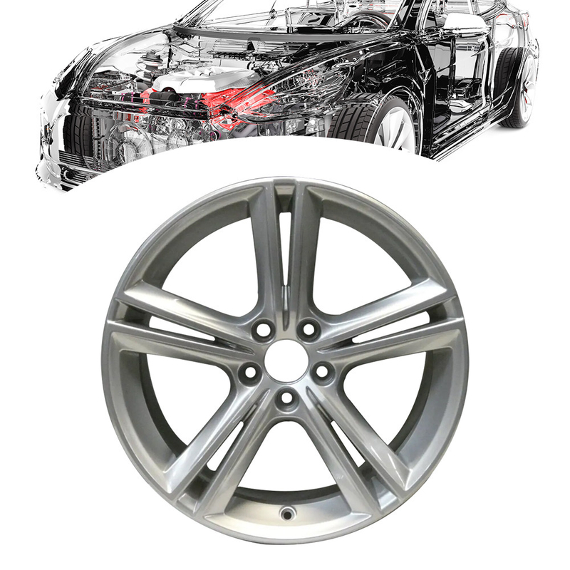 وومالا 18 اینچ 5 دو طرفه چرخ آلیاژ نقره ای 31434951 برای سال های 2019-2021 S90